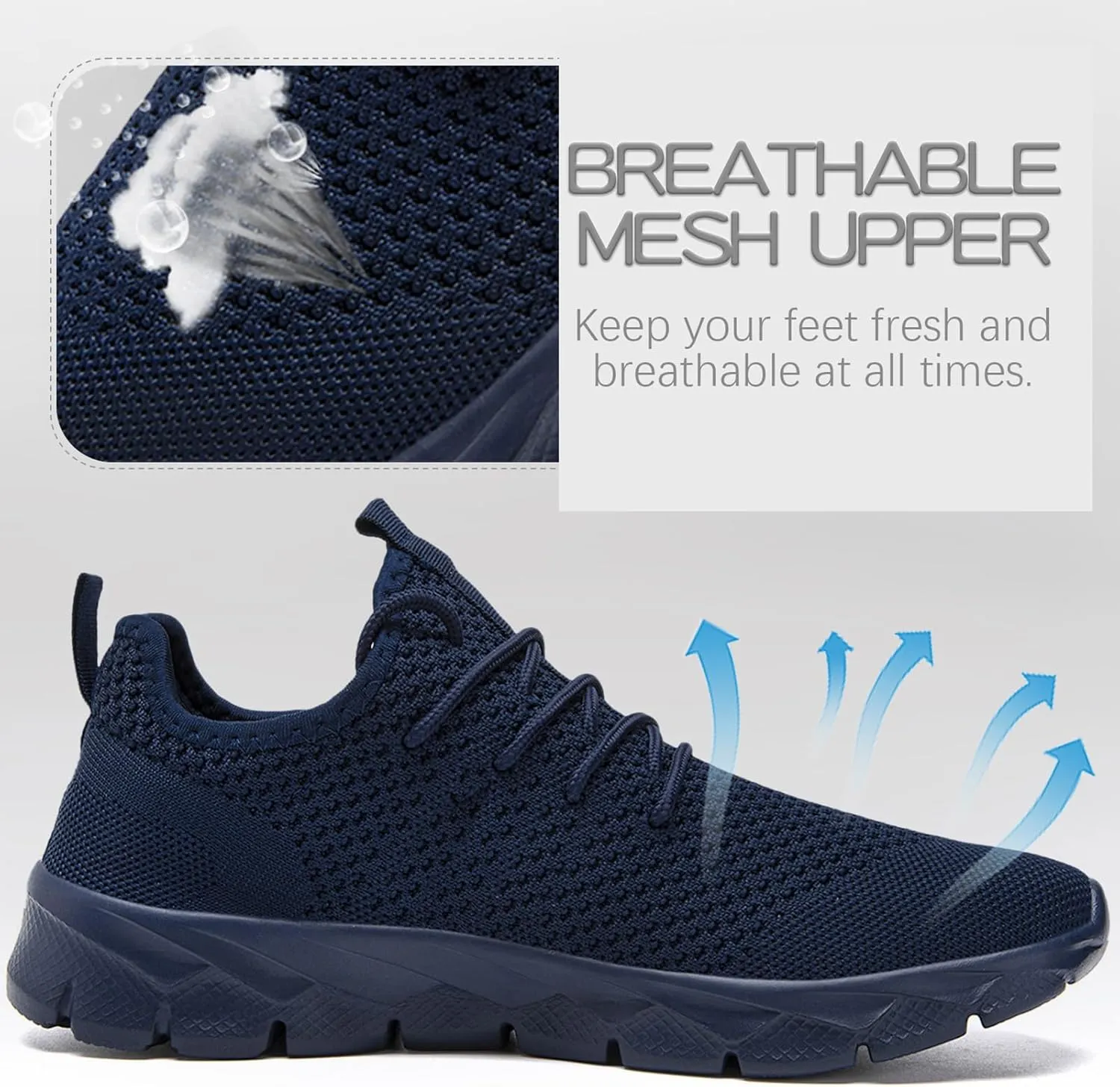 Mens Running Shoes Fashion Sneakers Tennis Walking Shoes Lightweight Athletic Gym Workout Shoes