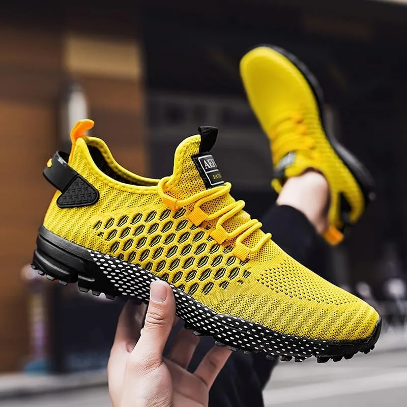Men's Running Shoes - Lightweight Tennis Sneakers,Breathable Low-Top Lace-Up Design,Cushioned Comfort for Walking Fitness and Casual Wear