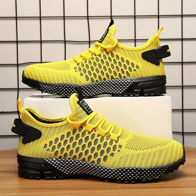 Men's Running Shoes - Lightweight Tennis Sneakers,Breathable Low-Top Lace-Up Design,Cushioned Comfort for Walking Fitness and Casual Wear