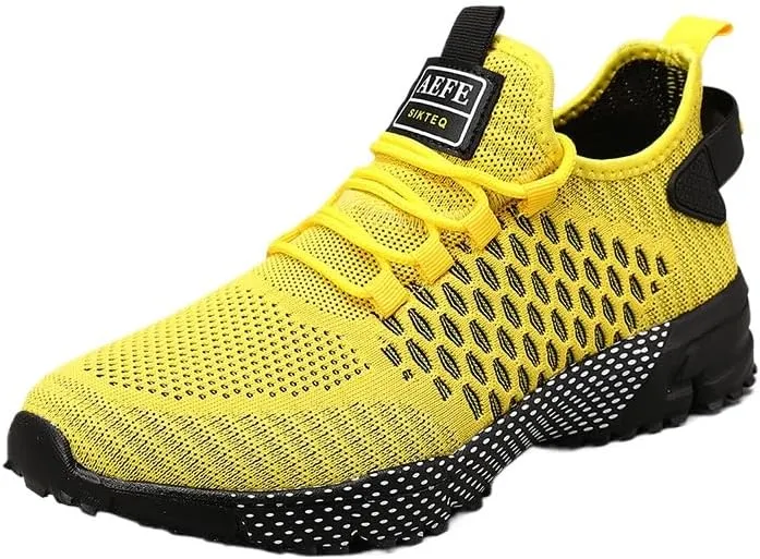 Men's Running Shoes - Lightweight Tennis Sneakers,Breathable Low-Top Lace-Up Design,Cushioned Comfort for Walking Fitness and Casual Wear