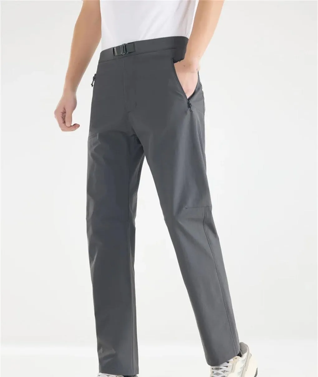 Men's Solid Color Casual Simple Comfortable Breathable Slim Fit Outdoor Workwear Trousers