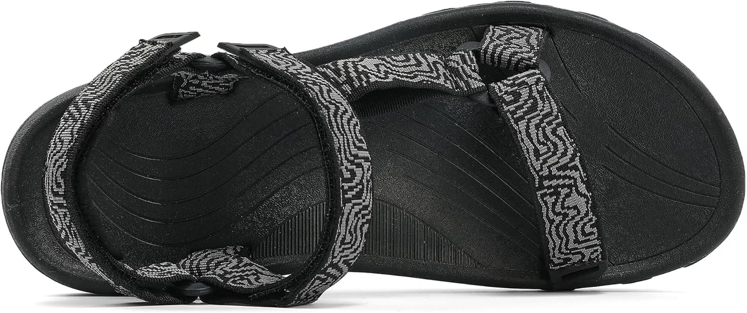 Men's Sport Hiking Sandals EVA Foam Midsole Outdoor With Arch Support Beach Water Shoes