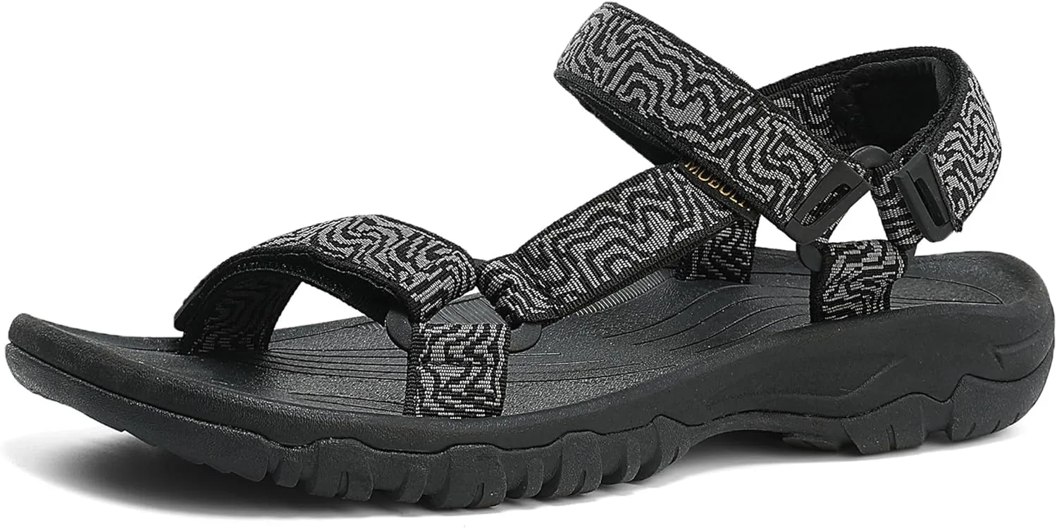 Men's Sport Hiking Sandals EVA Foam Midsole Outdoor With Arch Support Beach Water Shoes
