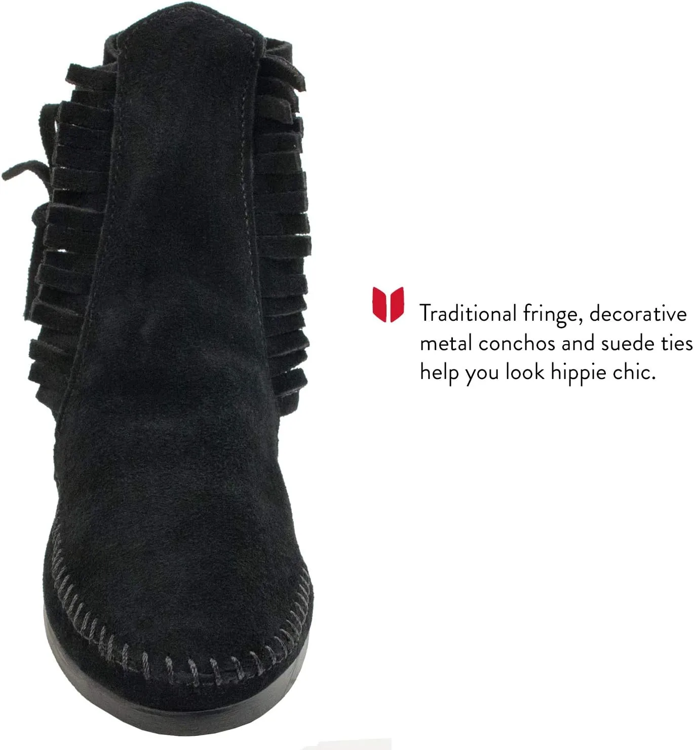 Minnetonka Women's 2 Button Hardsole Boot