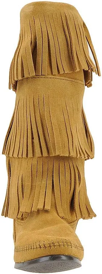 Minnetonka Women's 3-Layer Fringe Boot