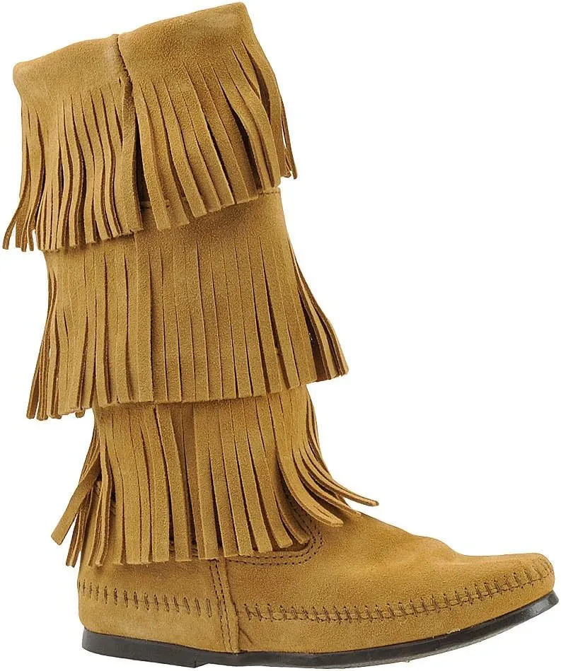 Minnetonka Women's 3-Layer Fringe Boot