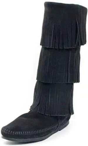 Minnetonka Women's 3-Layer Fringe Boot