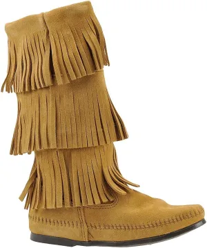 Minnetonka Women's 3-Layer Fringe Boot