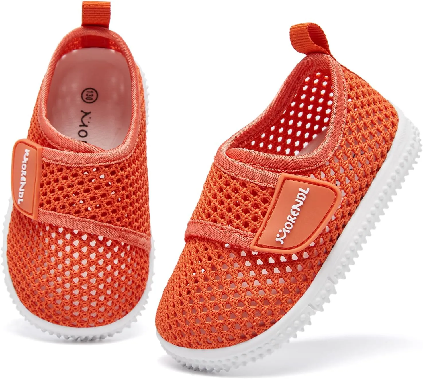 MORENDL Toddler Water Shoes Baby Breathable Mesh Non-Slip Sandals Quick Dry Lightweight Beach Barefoot Shoes