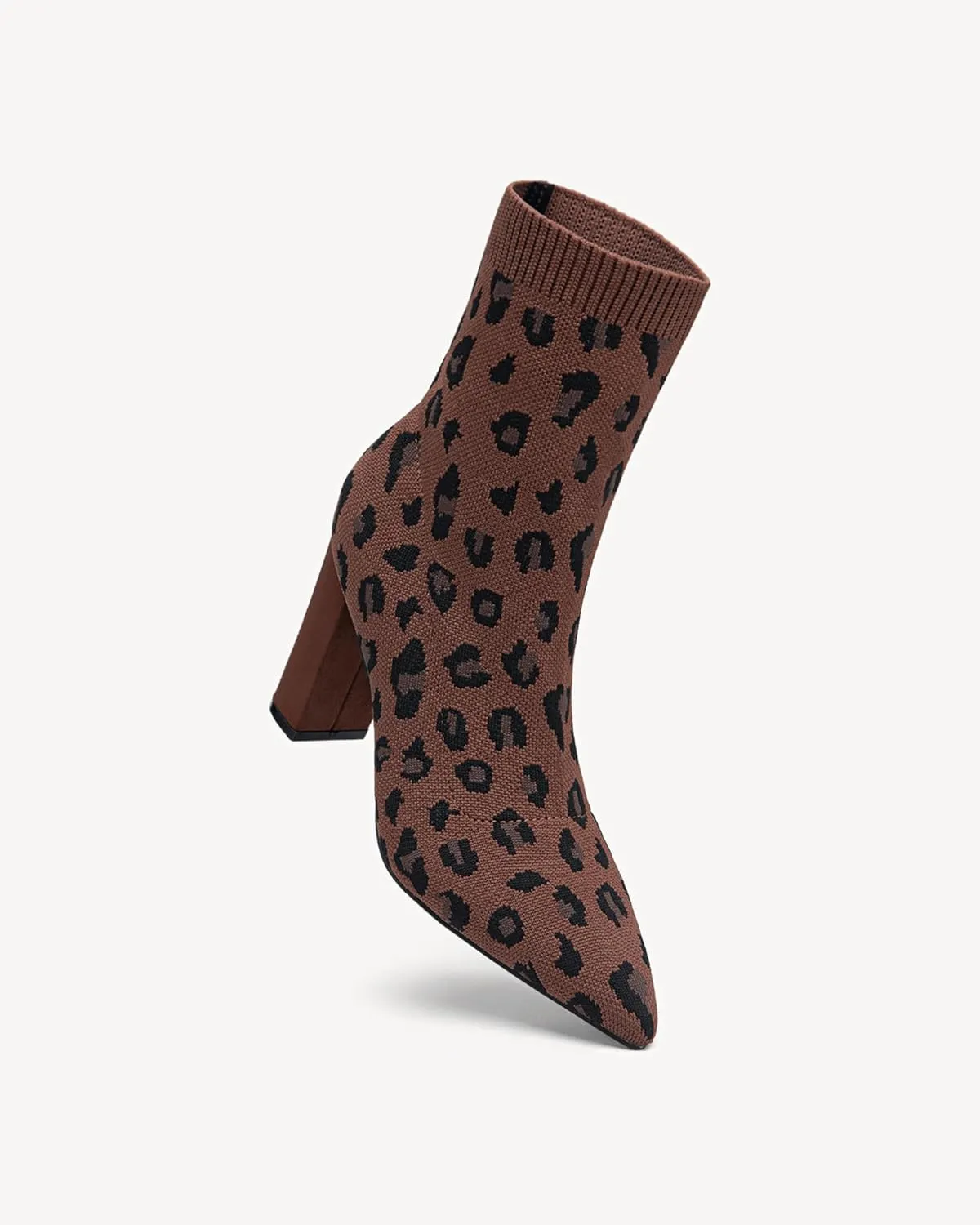 Mousse FIT Women’s Minimalist Pointed Toe Chunky Heeled Ankle Boots