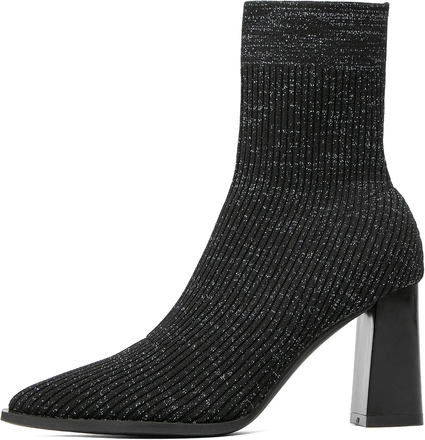 Mousse FIT Women’s Minimalist Pointed Toe Chunky Heeled Ankle Boots