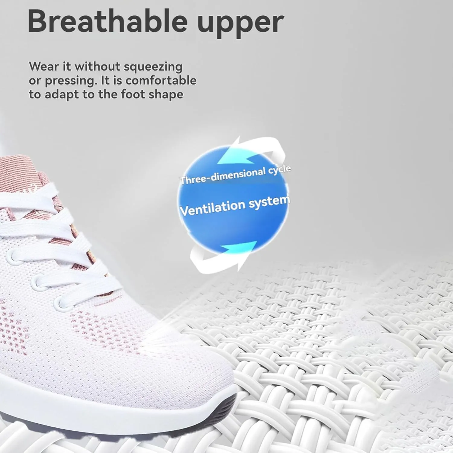 Musabela Orthopedic Shoes for Women Comfortwear Ortho Shoes for Women Plantar Fasciitis Walking Tennis Shoe Arch Support Air Cushion Running Shoe Mesh Breathable Gym Work Fashion Stretch Sneakers