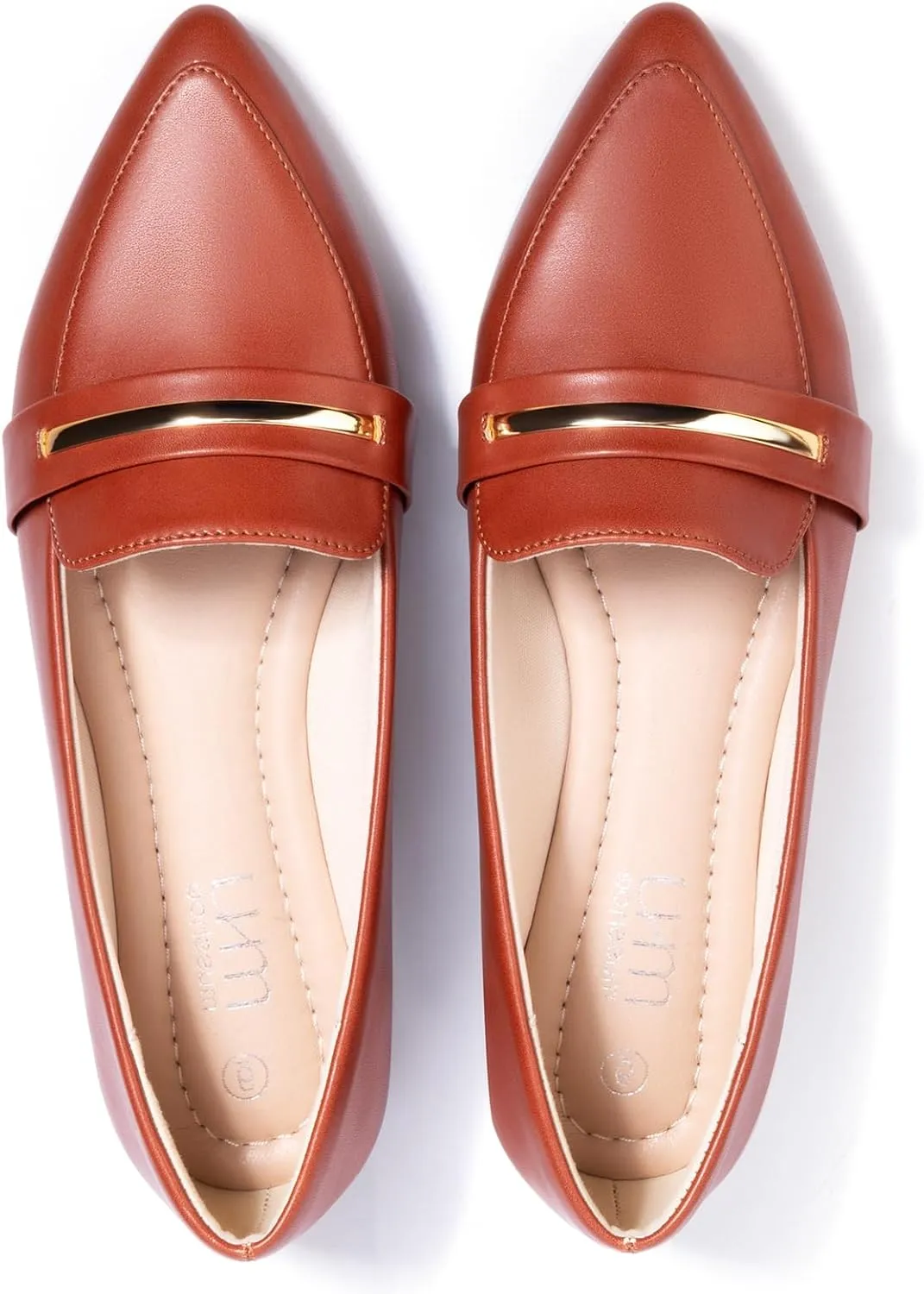 MUSSHOE Flats Shoes Women Pointed Toe Womens Flats Loafers