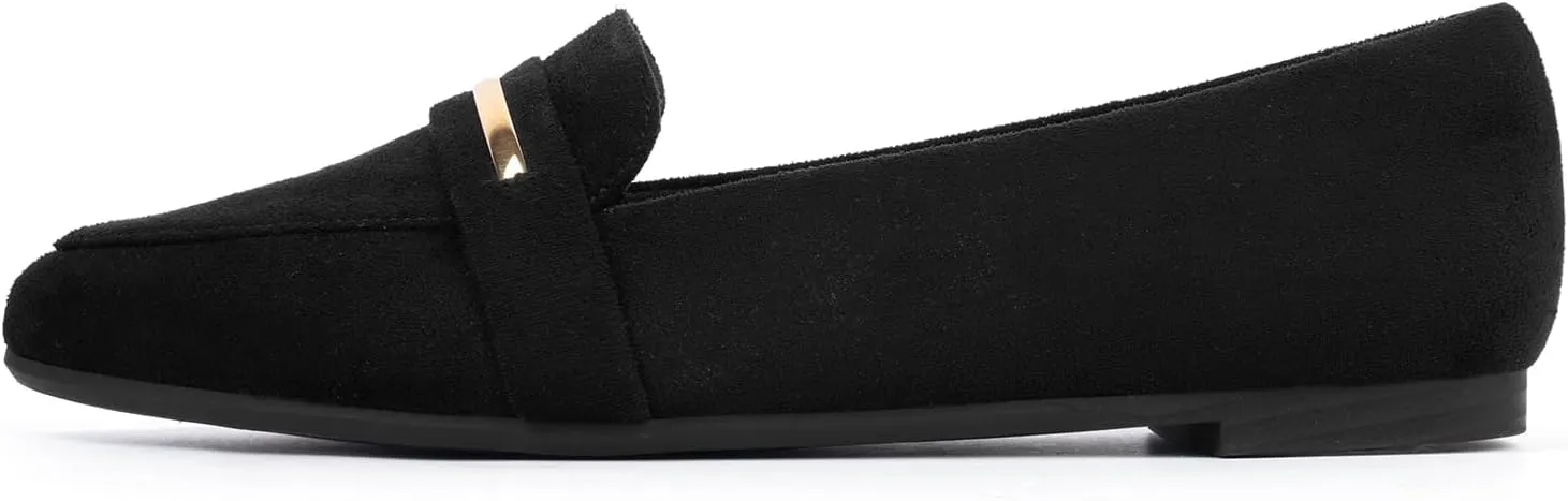 MUSSHOE Flats Shoes Women Pointed Toe Womens Flats Loafers