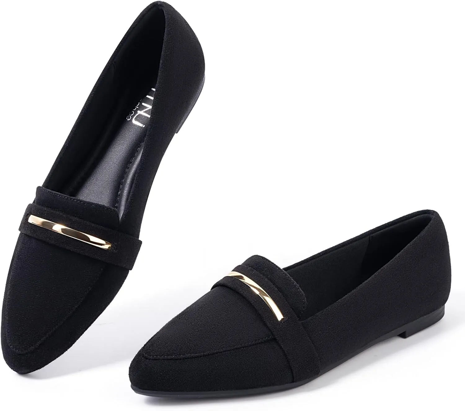 MUSSHOE Flats Shoes Women Pointed Toe Womens Flats Loafers