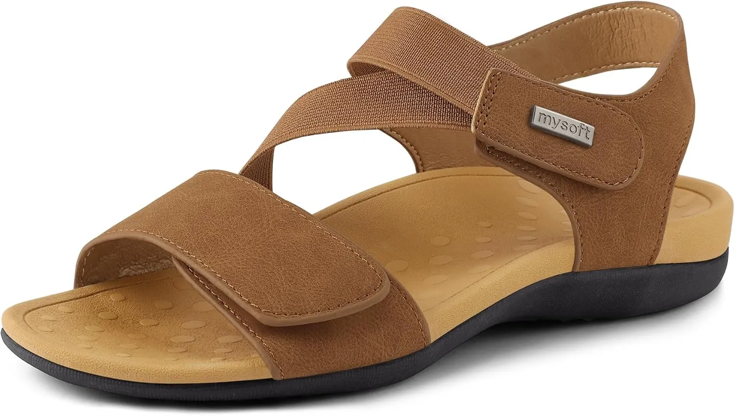 mysoft Women's Arch Support Sandals Orthotic Comfortable Walking Sandals Lightweight Athletic Outdoor Hiking Shoes