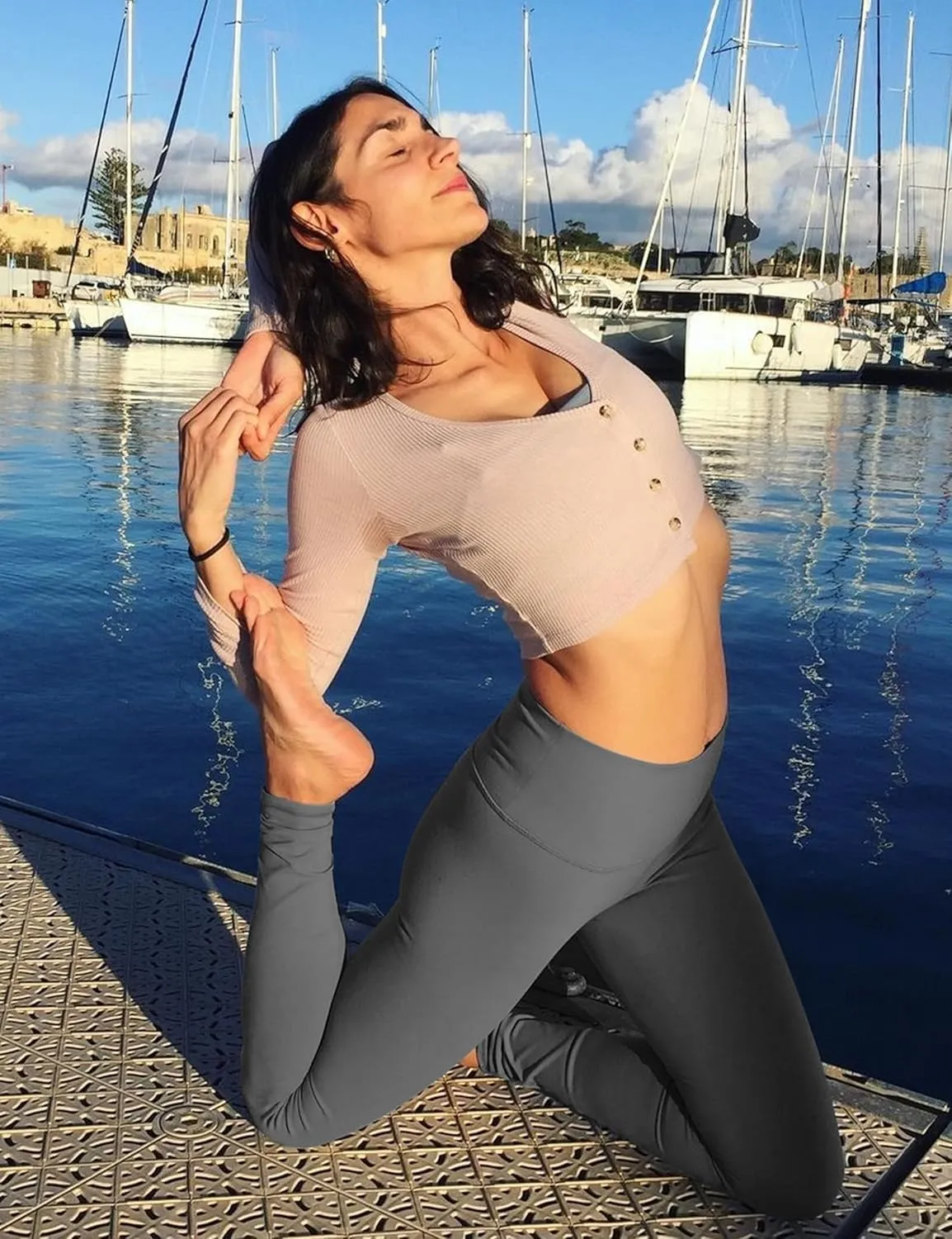 Natural Feelings Buttercloud High Waisted Leggings for Women Ultra Soft Stretch Slim Yoga Leggings
