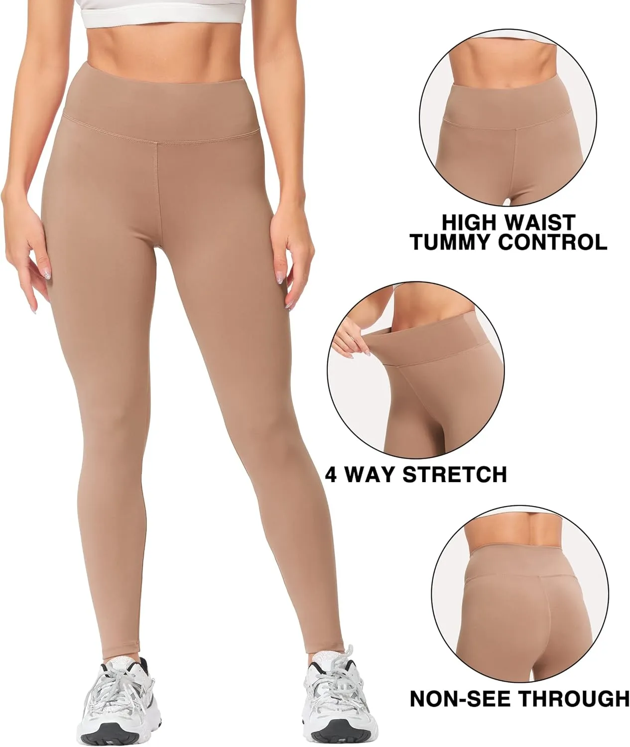Natural Feelings Buttercloud High Waisted Leggings for Women Ultra Soft Stretch Slim Yoga Leggings
