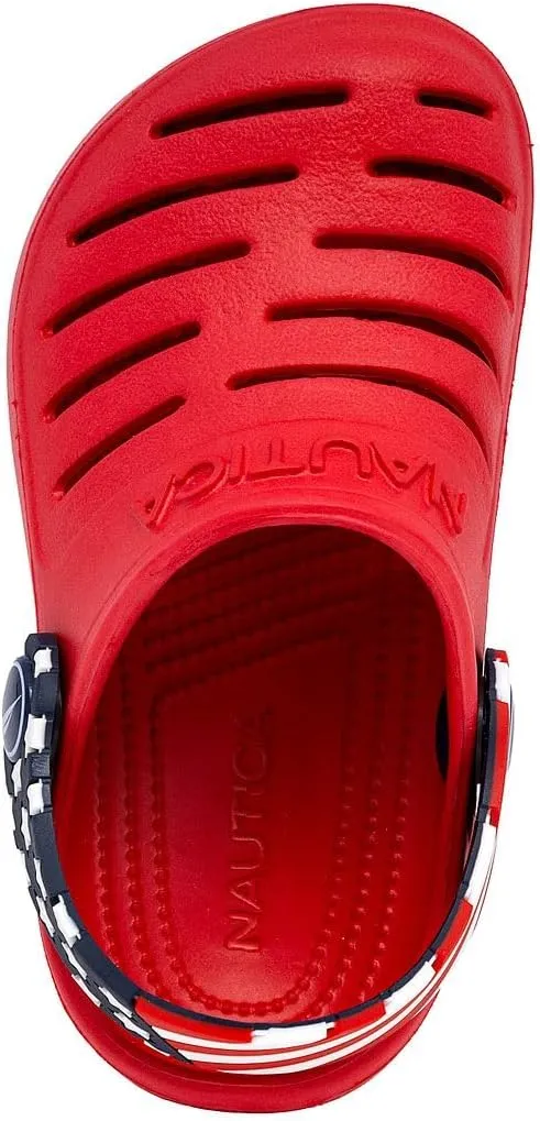 Nautica Kids Clog Sandals – Slip-On Lightweight Water Shoes with Adjustable Heel Strap – Comfortable EVA Slip-Resistant Clogs for Boys & Girls – Toddler & Youth Sizes