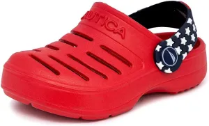 Nautica Kids Clog Sandals – Slip-On Lightweight Water Shoes with Adjustable Heel Strap – Comfortable EVA Slip-Resistant Clogs for Boys & Girls – Toddler & Youth Sizes
