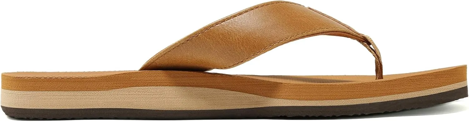 NewDenBer Women's Comfortable Flip Flops Lightweight Arch Support Summer Thong Sandals