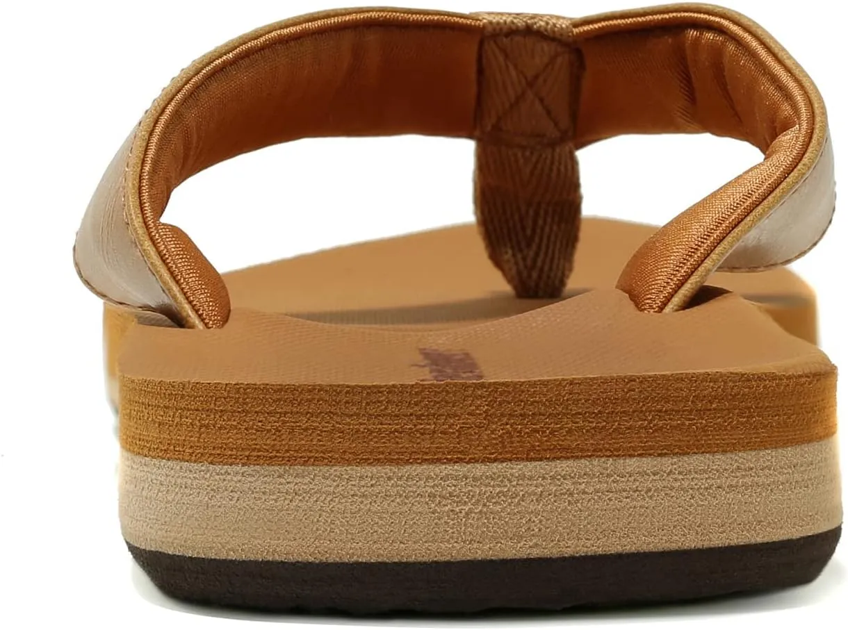 NewDenBer Women's Comfortable Flip Flops Lightweight Arch Support Summer Thong Sandals