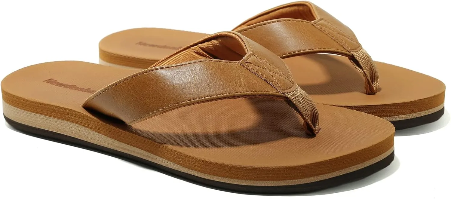 NewDenBer Women's Comfortable Flip Flops Lightweight Arch Support Summer Thong Sandals