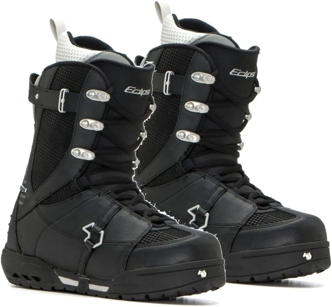 Northwave Eclipse Snowboard Boots Black Silver Women's Lady's 6.5 7 (Z4)
