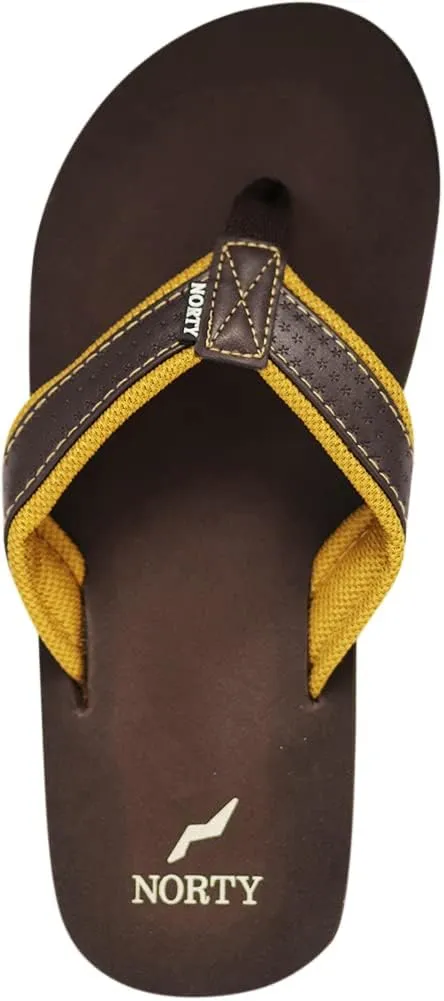 NORTY Men's Thong Sandals - Comfortable Flip Flops for Men - Perfect for Beach, Pool, and Casual Wear