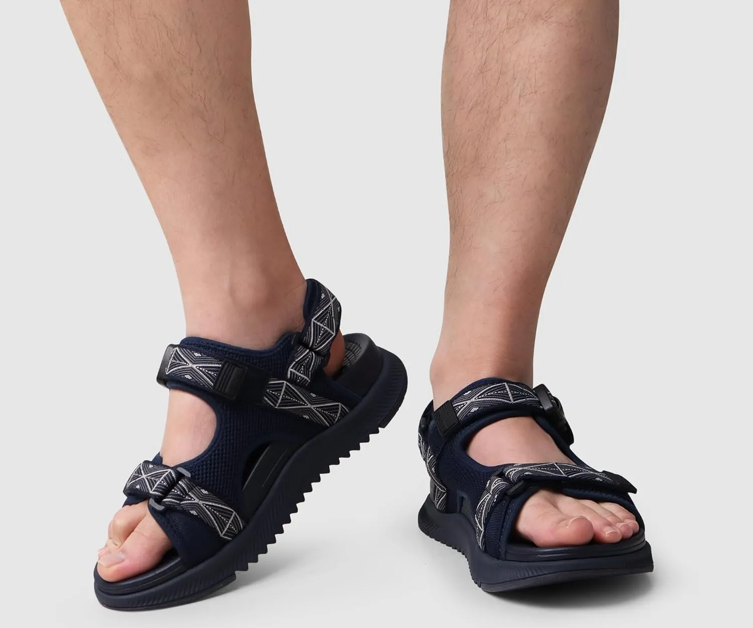 ONCAI Hiking Sandals for Men Arch Support Walking Breathable Mesh Beach Sandalias and Orthopedic Man Recovery Sports Sandles with Adjustable Strap