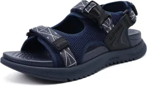 ONCAI Hiking Sandals for Men Arch Support Walking Breathable Mesh Beach Sandalias and Orthopedic Man Recovery Sports Sandles with Adjustable Strap