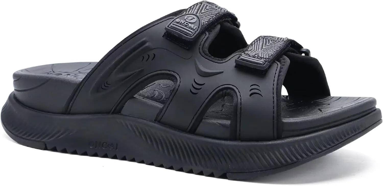 ONCAI Womens Orthotic Sandals Ladies Recovery Walking Slides Arch Support Plantar Fasciitis Comfort Orthopedic Soft Cushion Summer Adjustable Sandalias Size 6-12