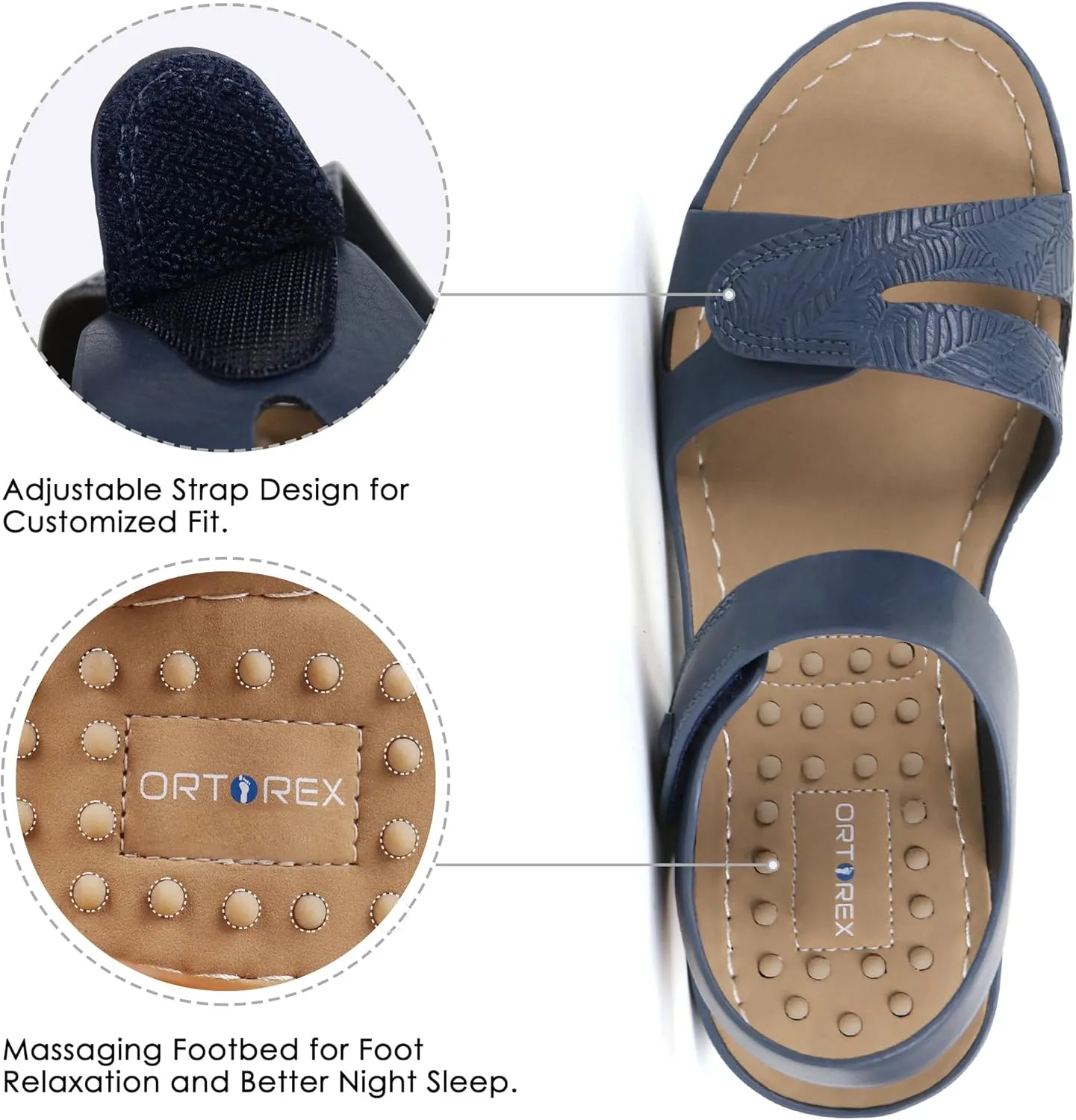 Ortho rest Women Arch Support Walking Sandals Comfortable Orthotic Sandals