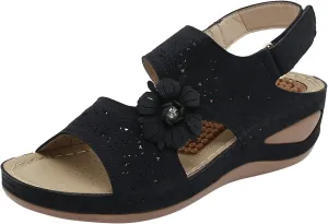 Orthopedic Platform Wedge Sandals for Women Womens Summer Sandals Size 8.5 Brown Sandals Women Dressy Wide Feet Plantar Fasciitis Sandal Orthopedic Sandal Shoes for Women Womens Sandals Size 5
