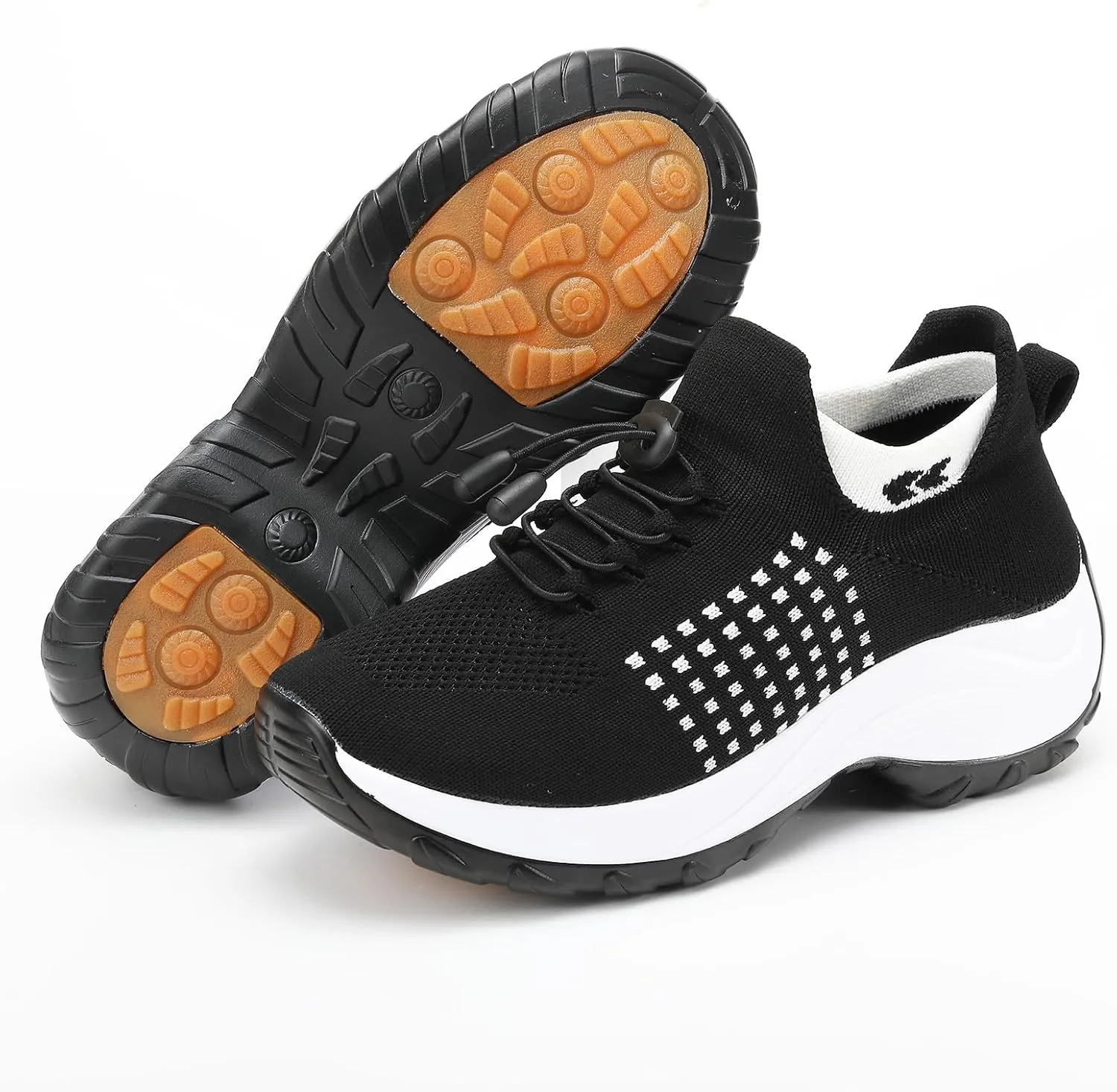 Orthopedic Shoes for Women Plantar Fasciitis,Breathable Walking Sneakers for Women,Slip on Trainers with Arch Support,Womens Air Cushion Sneakers Ortho Stretch Cushion Shoes