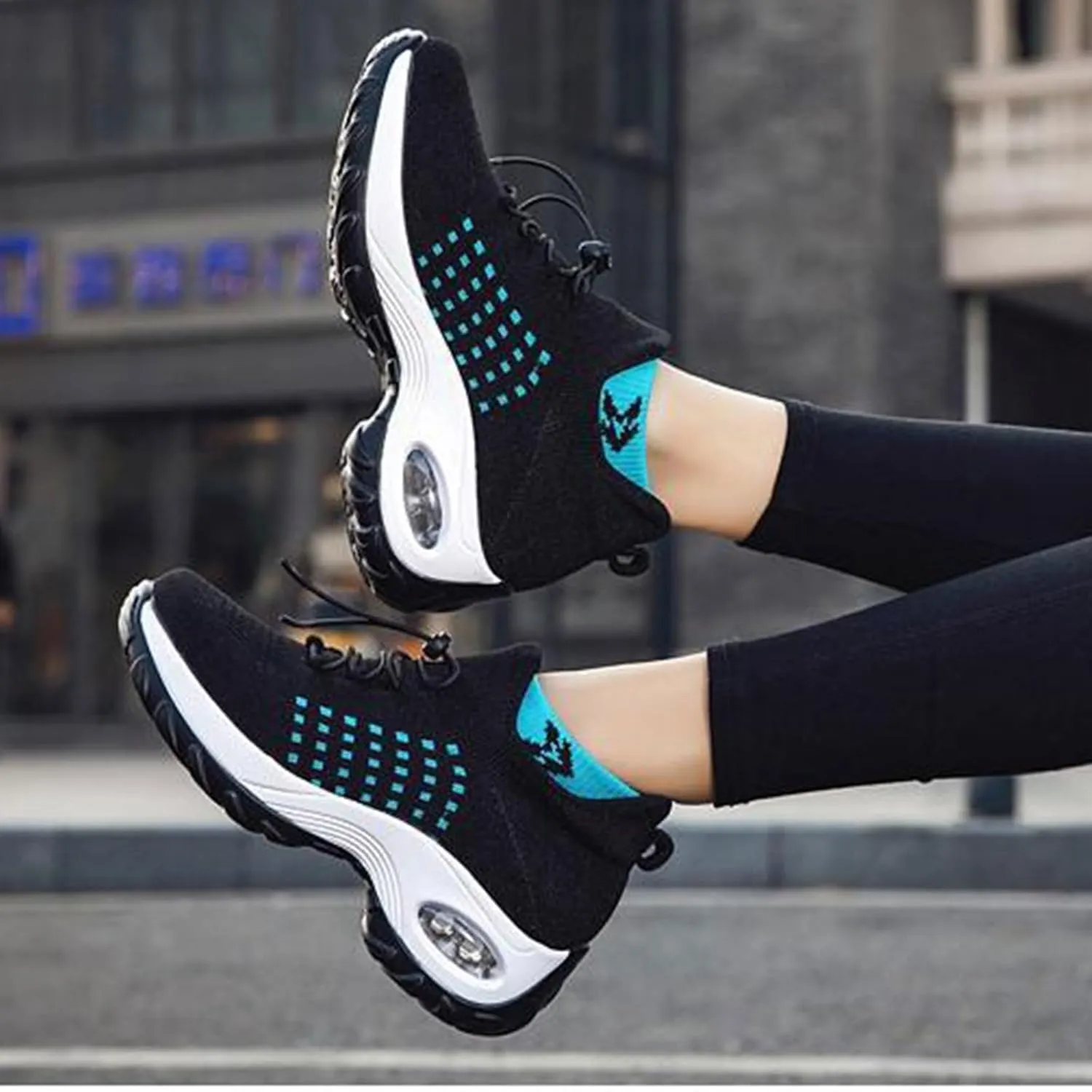 Orthopedic Shoes for Women Plantar Fasciitis,Breathable Walking Sneakers for Women,Slip on Trainers with Arch Support,Womens Air Cushion Sneakers Ortho Stretch Cushion Shoes