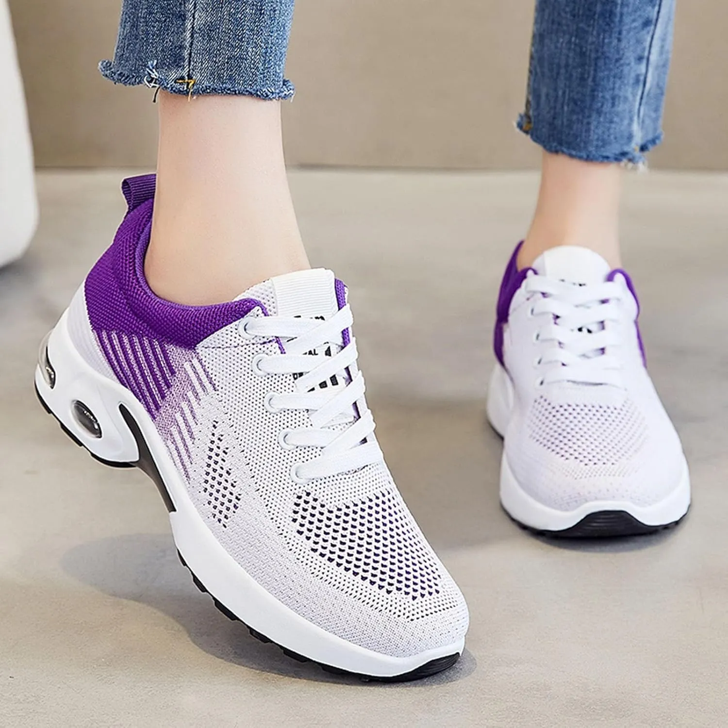 Orthopedic Shoes for Women Wide Width Toe Box Shoes Arch Support Walking Shoes Plantar Fasciitis Tennis Sneakers