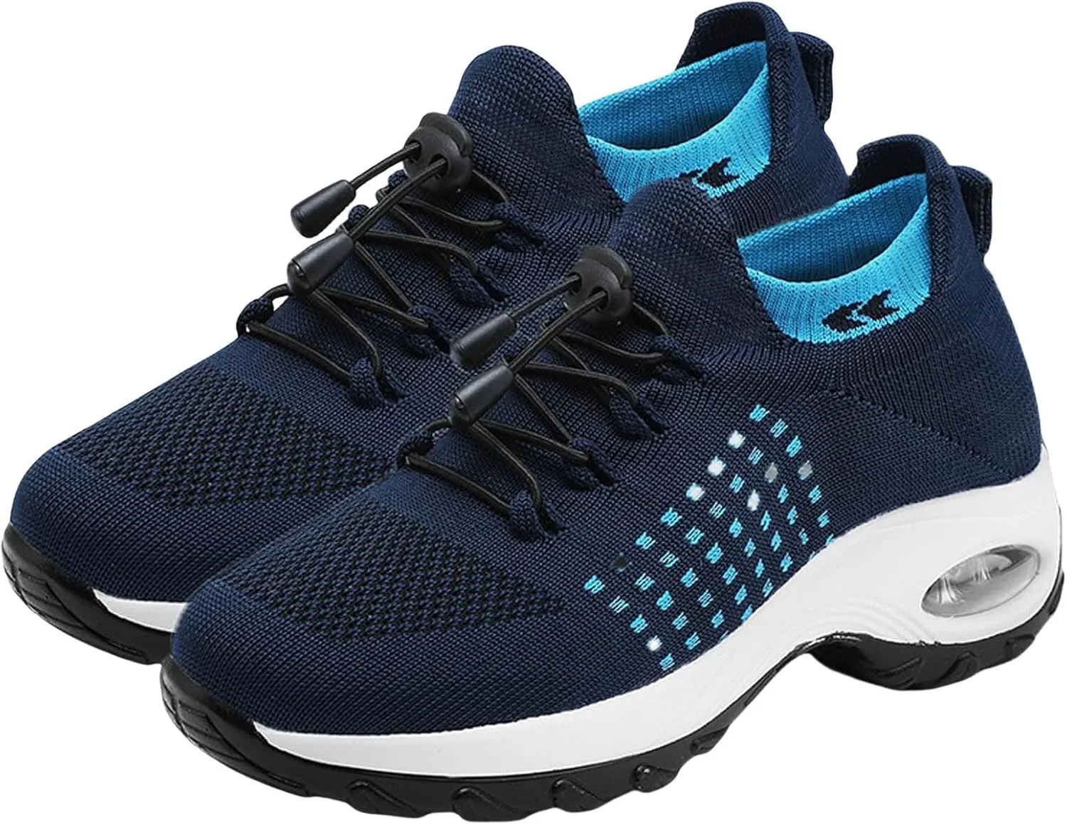 Orthopedic Sneakers Breathable Women Slip on Trainers Comfortable Shoes for Women Stretch Cushion Athletic Shoe Unisex Casual Thick Bottom Walking Shoe