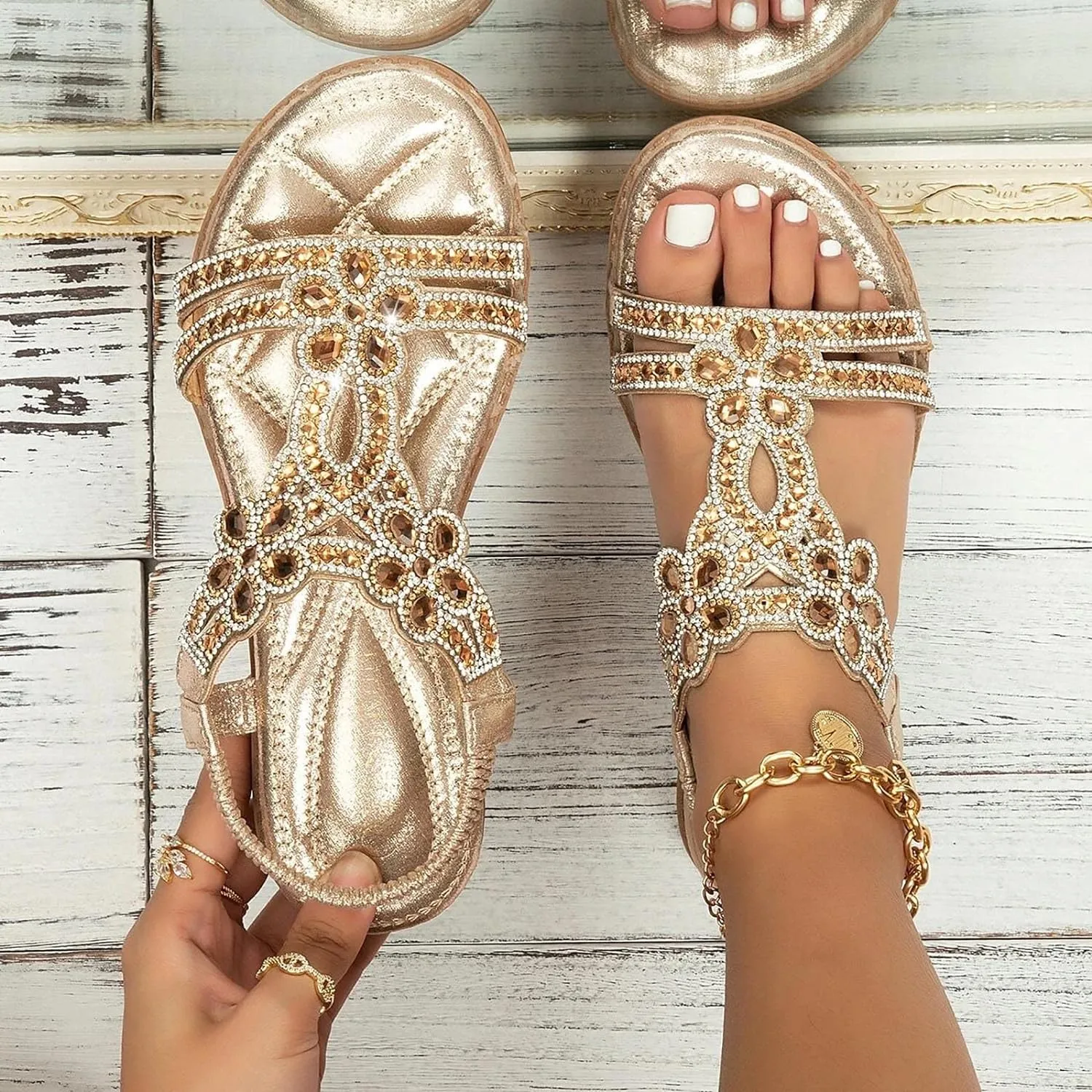 Orthotic Sandals for Women with Arch Support Flip Flops Beach Wedge Sandal Dressy Summer Arch Support Shoes for Woman Wedge Shoes Slip On Dressy Sandalia Ortopedica De Mujer