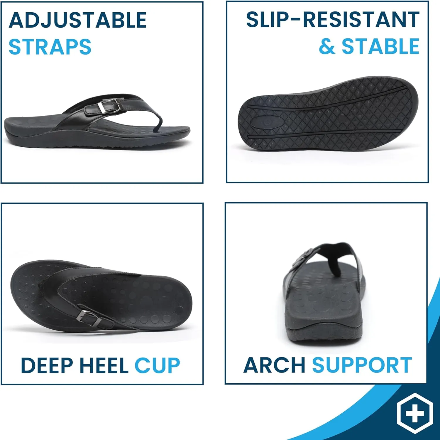 Orthotic Women's Sandals, Plantar Fasciitis Walking Sandals with Arch Support for Women