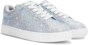 PARTY Women's Glitter Fashion Star Sneakers Low Top Platform Lace Up Comfortable Wedding Walking Shoes