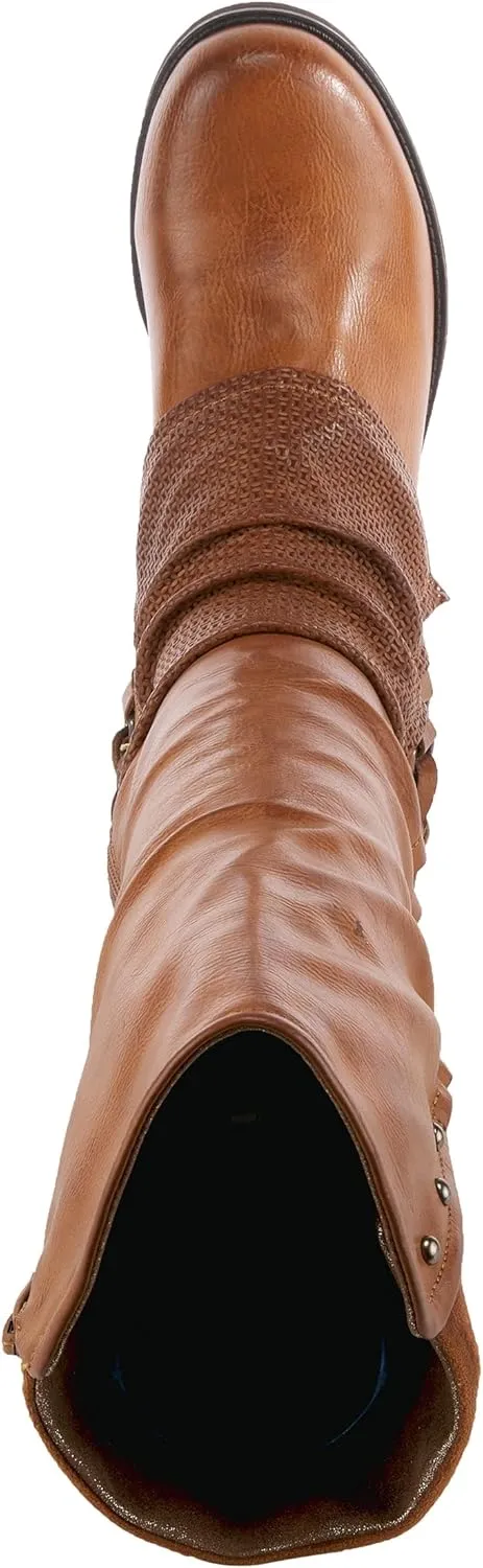 PATRIZIA Spring Step Maxie Boots for Women - Modern Pull-On Tall Boots with Zipper Closure - Knee High Ladies Boots for Outdoor