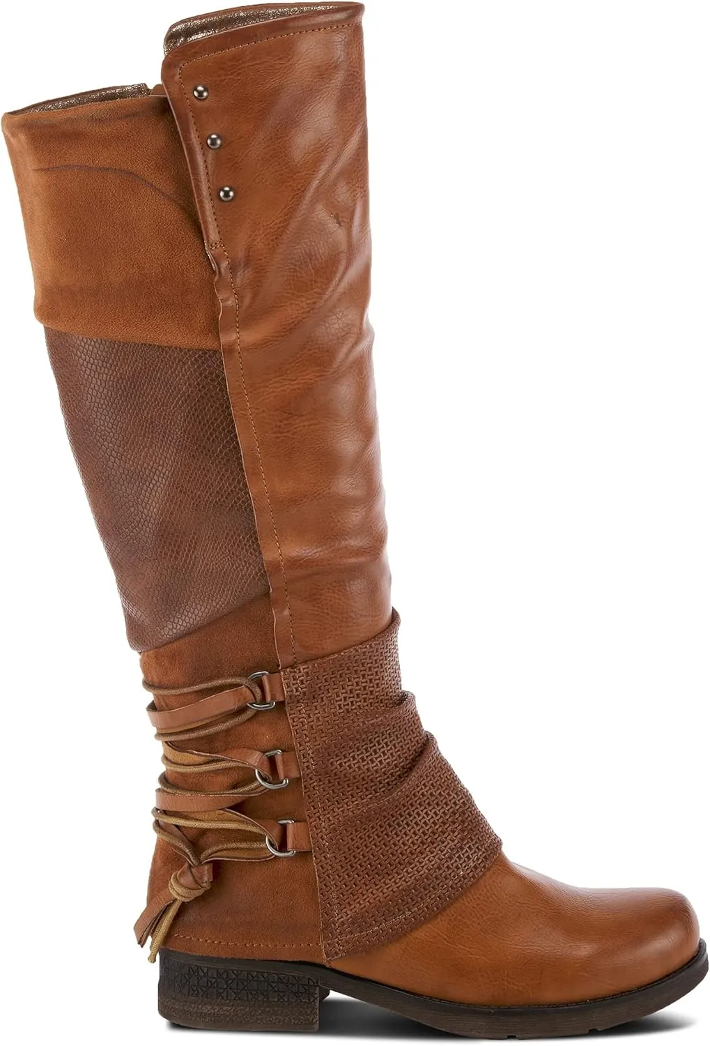 PATRIZIA Spring Step Maxie Boots for Women - Modern Pull-On Tall Boots with Zipper Closure - Knee High Ladies Boots for Outdoor