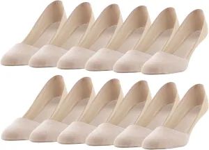 Peds Women's Smooth Edge No Show Socks, Multipairs