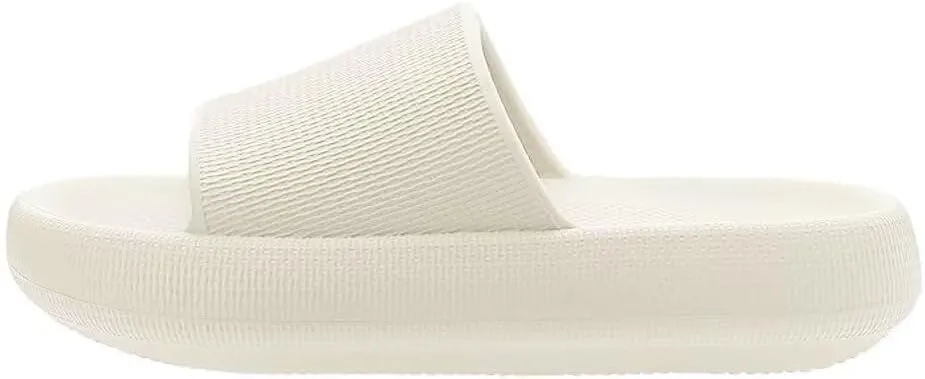 Pillow Slippers for Girls Boys, Kids House Slides Sandals Shower Bathroom Non-Slip Open Toe Quick Drying Soft Comfy Thick Sole Cushion Platform Shoes