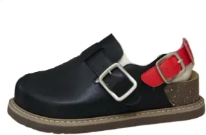 Potato Shoes with Back Strap Leather Slip on Clogs for Standing All Day Women - Comfortable Walking Sandals Beach Travel Slippers for Teen Girls Kawaii Y2K Cute Core Mules Trending Fashion