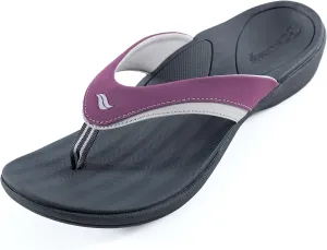 PowerStep ArchWear Orthotic Sandals Women - Orthopedic Flip Flops for Arch Support & Plantar Fasciitis Pain Relief - Built-In Heel Cradle for Added Support
