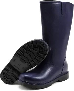 Rain Boots for Men, Comfort Waterproof Rubber Boots Mens Durable Anti-Slip Mud Garden Boots for Hunting Gardening Farming Fishing, Wide Calf Raining Shoes Outdoor Work Boots
