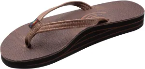 Rainbow Sandals Ladies Luxury Leather - Double Layer Arch Support with 1/2" Narrow Straps