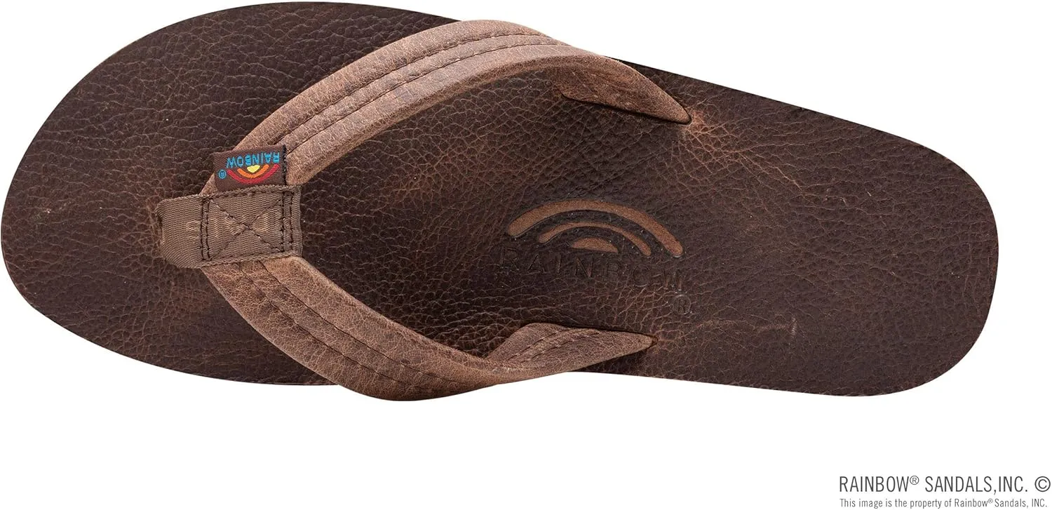 Rainbow Sandals Mens Luxury Leather - Single Layer Arch Support